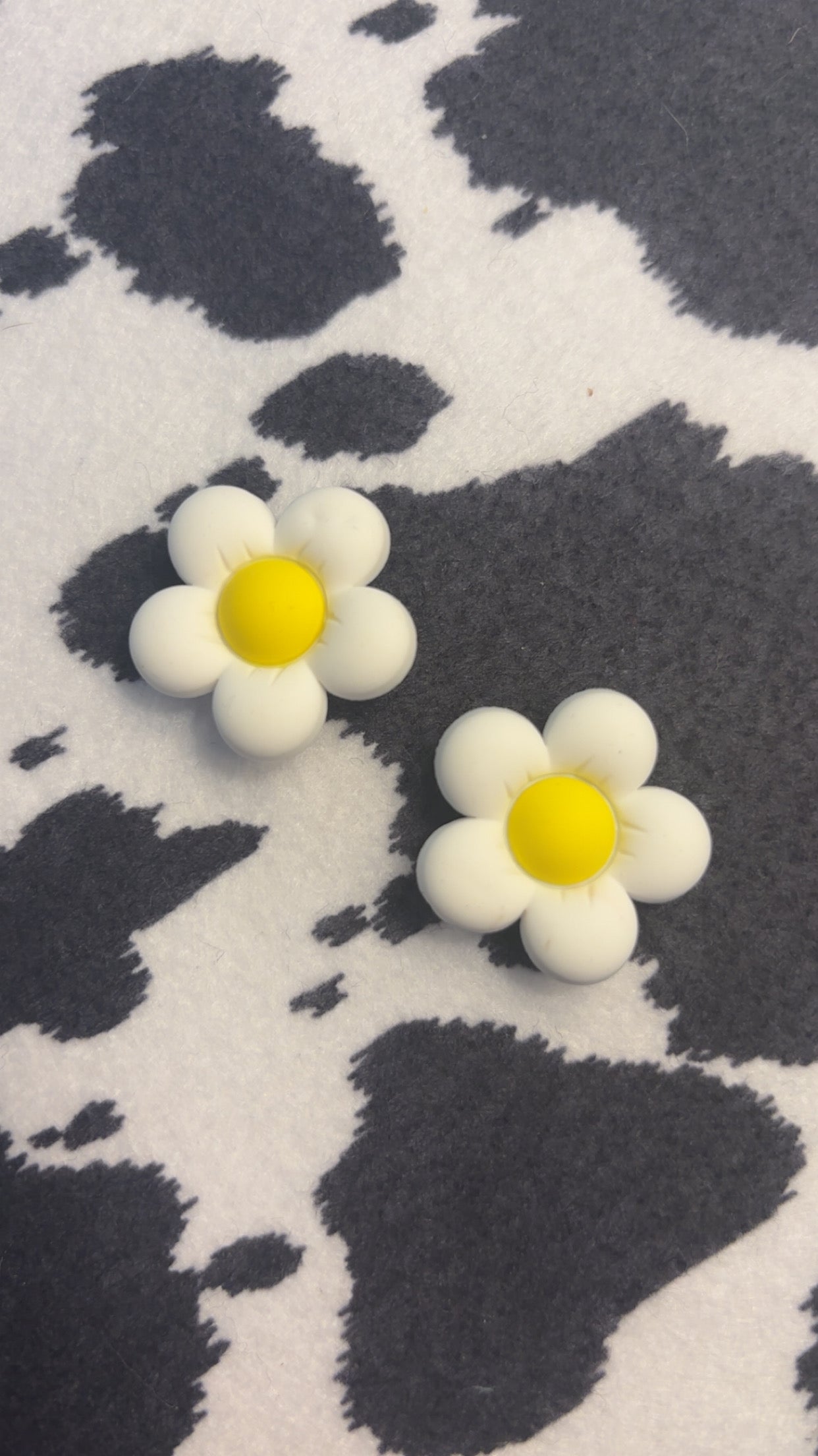 White Flower Charms