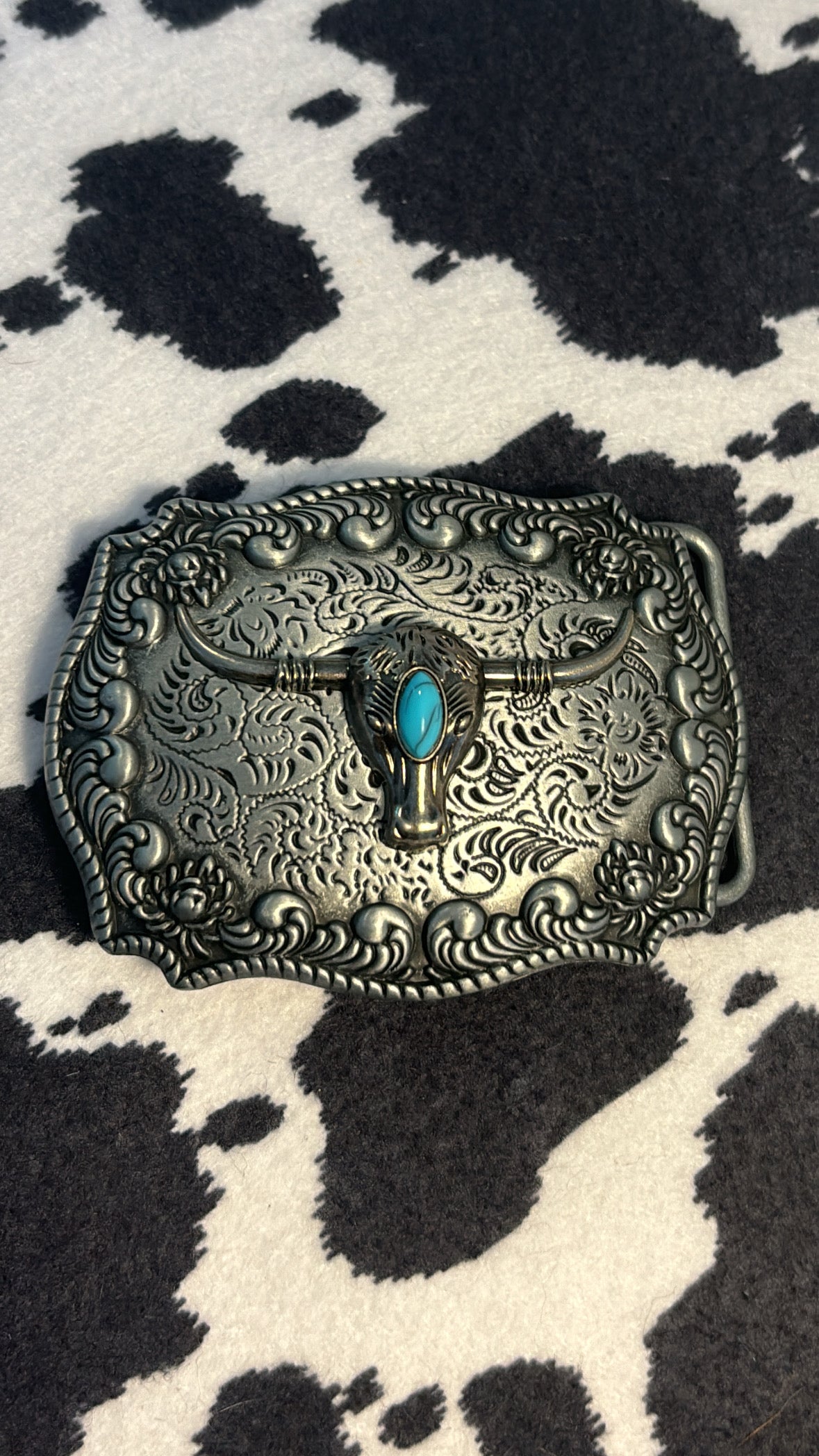 Longhorn belt buckle