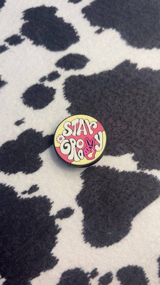 “stay groovy” charm