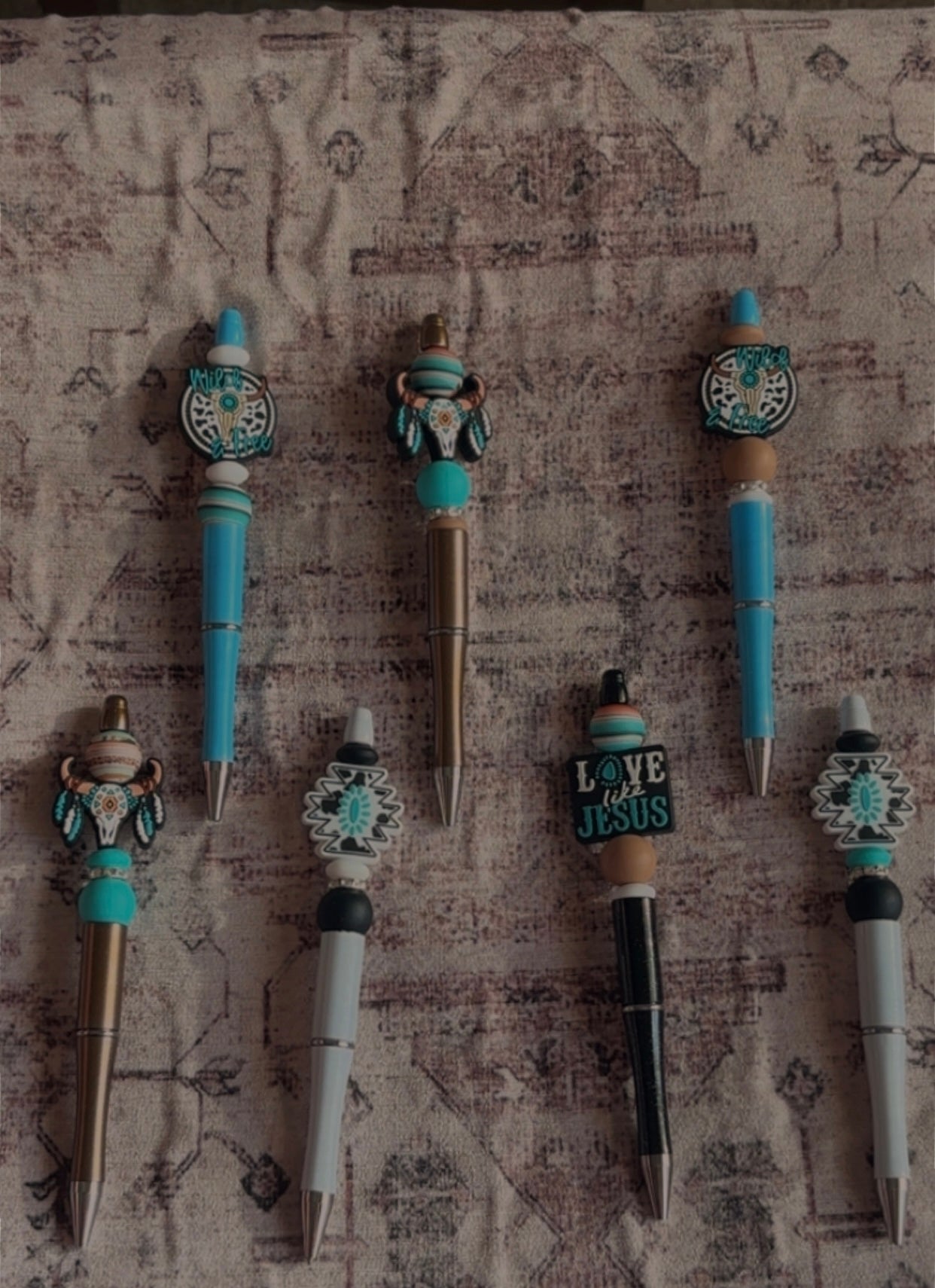 beaded pens