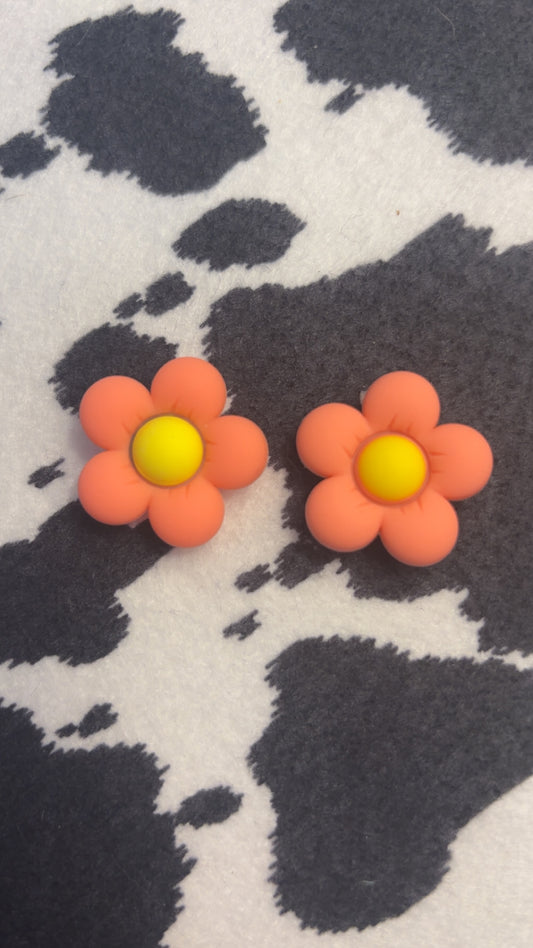 Orange Flower Charm