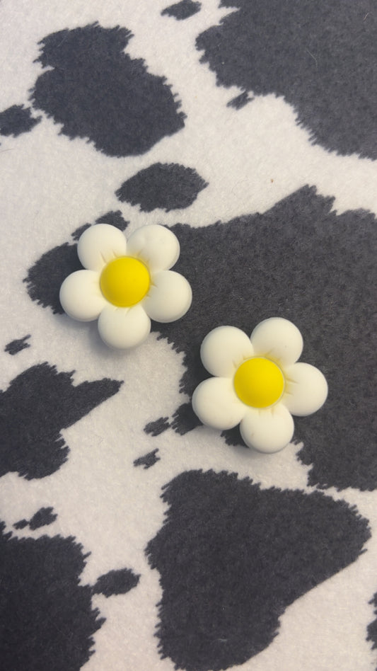 White Flower Charms
