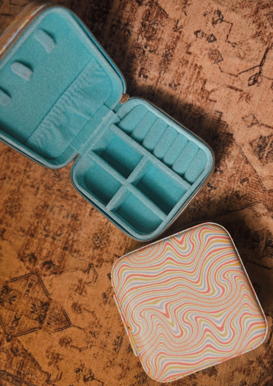 multicolor jewelry case