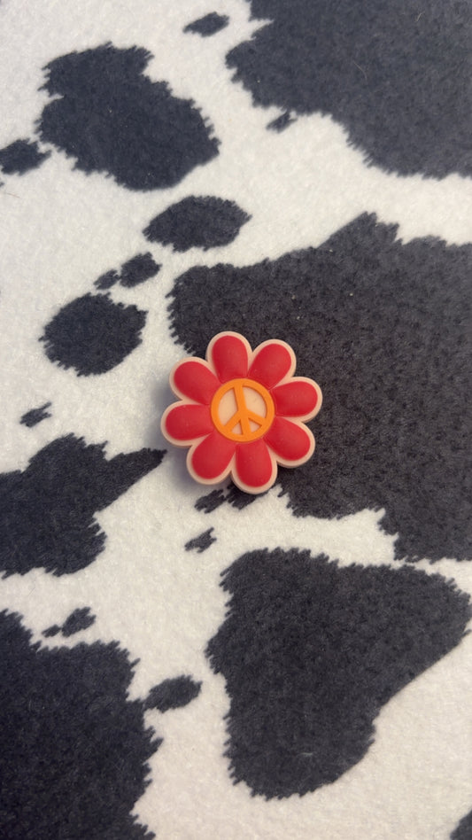 peace flower charm