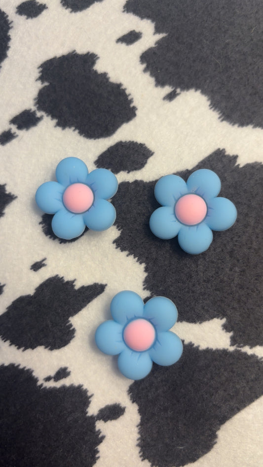 Blue Flower Charms